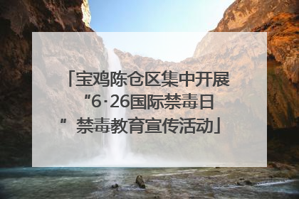 宝鸡陈仓区集中开展“6･26国际禁毒日”禁毒教育宣传活动
