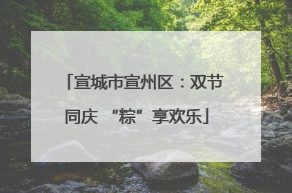 宣城市宣州区：双节同庆 “粽”享欢乐