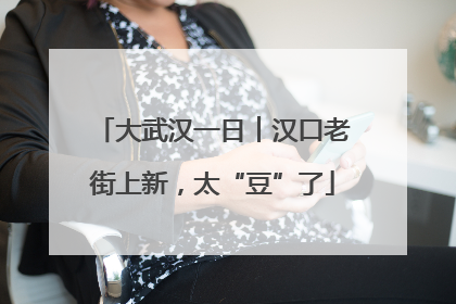 大武汉一日︱汉口老街上新，太“豆”了