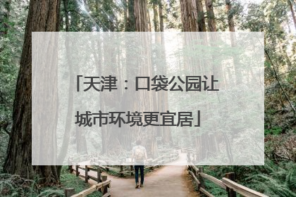 天津：口袋公园让城市环境更宜居