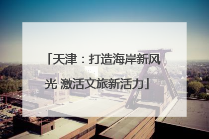 天津：打造海岸新风光 激活文旅新活力
