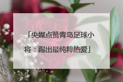 央媒点赞青岛足球小将：踢出最纯粹热爱