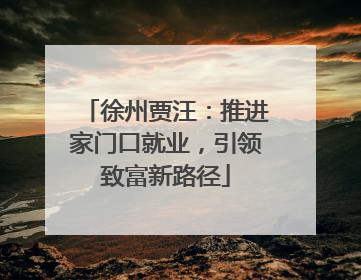 徐州贾汪：推进家门口就业，引领致富新路径