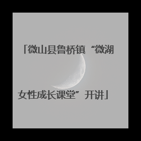 微山县鲁桥镇“微湖女性成长课堂”开讲