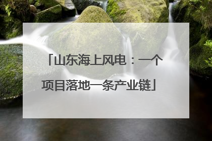 山东海上风电：一个项目落地一条产业链