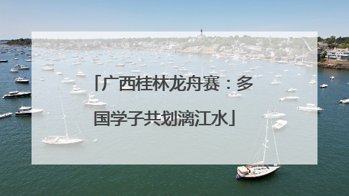 广西桂林龙舟赛：多国学子共划漓江水