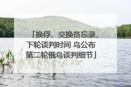 换俘、交换备忘录、下轮谈判时间 乌公布第二轮俄乌谈判细节