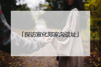 探访宣化郑家沟遗址