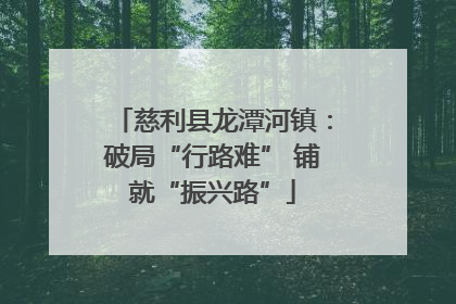 慈利县龙潭河镇：破局“行路难” 铺就“振兴路”