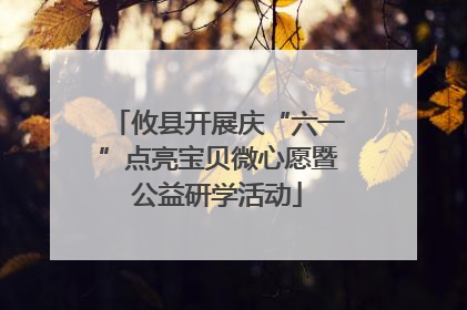 攸县开展庆“六一”点亮宝贝微心愿暨公益研学活动