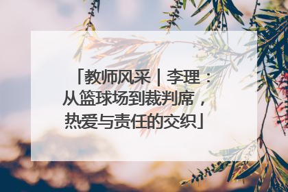 教师风采｜李理：从篮球场到裁判席，热爱与责任的交织
