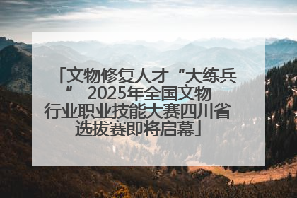 文物修复人才“大练兵” 2025年全国文物行业职业技能大赛四川省选拔赛即将启幕