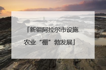 新疆阿拉尔市设施农业“棚”勃发展