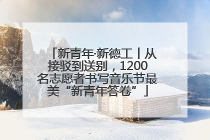 新青年·新德工丨从接驳到送别，1200名志愿者书写音乐节最美“新青年答卷”
