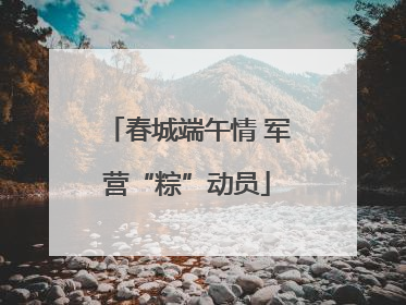 春城端午情 军营“粽”动员