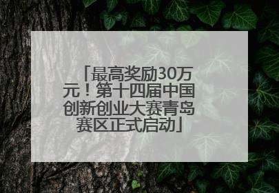 最高奖励30万元！第十四届中国创新创业大赛青岛赛区正式启动