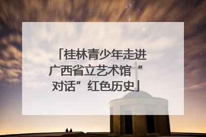 桂林青少年走进广西省立艺术馆“对话”红色历史