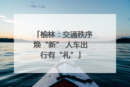 榆林：交通秩序焕“新” 人车出行有“礼”