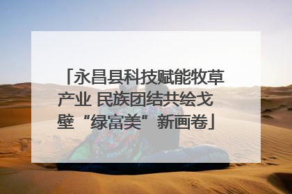 永昌县科技赋能牧草产业 民族团结共绘戈壁“绿富美”新画卷