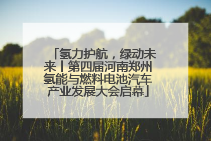 氢力护航，绿动未来丨第四届河南郑州氢能与燃料电池汽车产业发展大会启幕