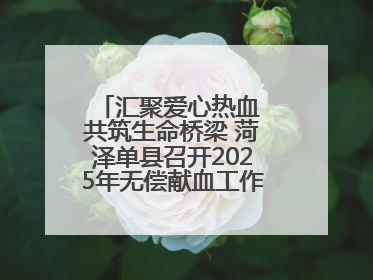 汇聚爱心热血 共筑生命桥梁 菏泽单县召开2025年无偿献血工作启动仪式