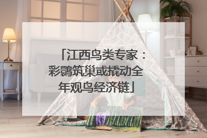江西鸟类专家：彩鹮筑巢或撬动全年观鸟经济链