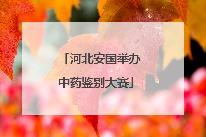河北安国举办中药鉴别大赛