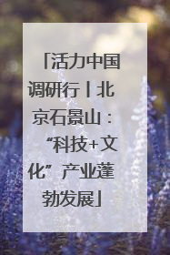 活力中国调研行丨北京石景山：“科技+文化”产业蓬勃发展