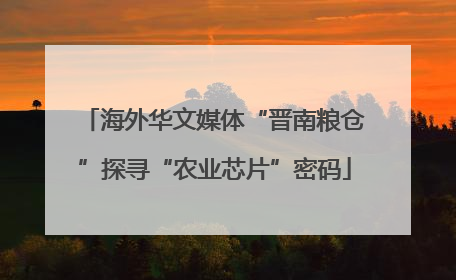 海外华文媒体“晋南粮仓”探寻“农业芯片”密码