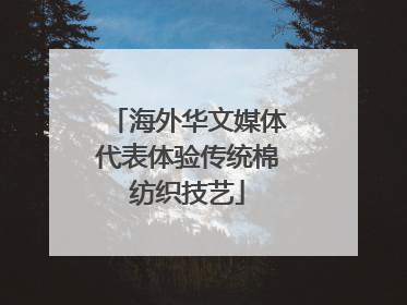 海外华文媒体代表体验传统棉纺织技艺
