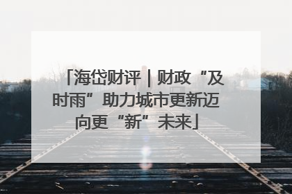 海岱财评｜财政“及时雨”助力城市更新迈向更“新”未来