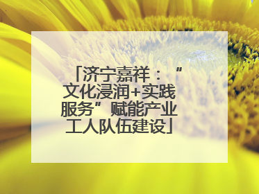 济宁嘉祥：“文化浸润+实践服务”赋能产业工人队伍建设