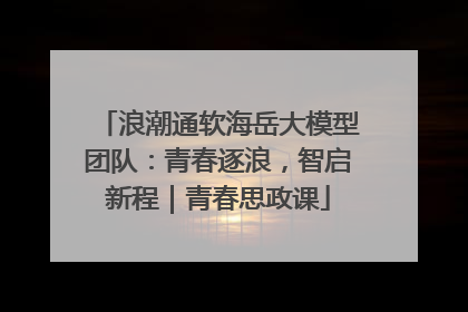 浪潮通软海岳大模型团队：青春逐浪，智启新程｜青春思政课