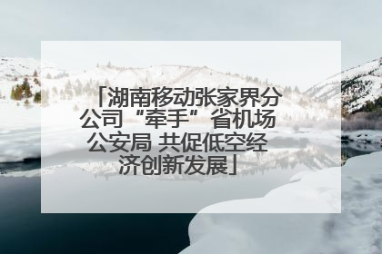 湖南移动张家界分公司“牵手”省机场公安局 共促低空经济创新发展