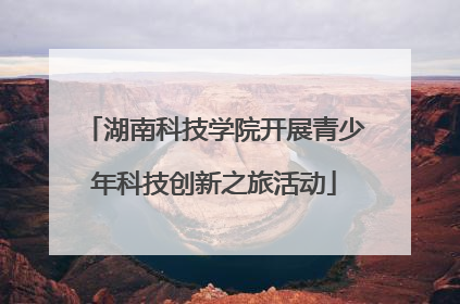 湖南科技学院开展青少年科技创新之旅活动