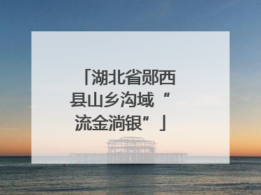 湖北省郧西县山乡沟域“流金淌银”
