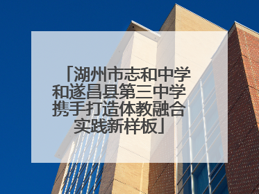 湖州市志和中学和遂昌县第三中学携手打造体教融合实践新样板