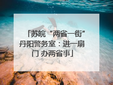 苏皖“两省一街”丹阳警务室：进一扇门 办两省事
