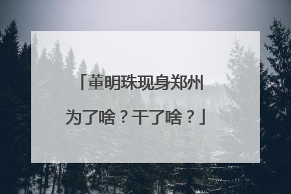 董明珠现身郑州 为了啥？干了啥？