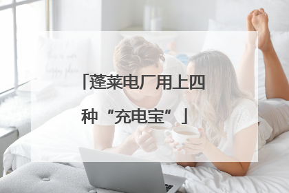 蓬莱电厂用上四种“充电宝”