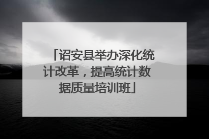 诏安县举办深化统计改革，提高统计数据质量培训班