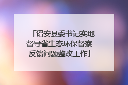 诏安县委书记实地督导省生态环保督察反馈问题整改工作