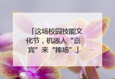 这场校园技能文化节，机器人“嘉宾”来“捧场”