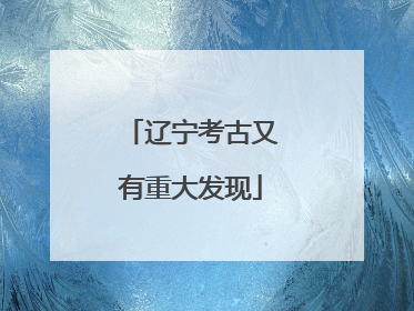 辽宁考古又有重大发现