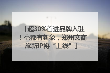 超30%首进品牌入驻！亳都有新象，郑州文商旅新IP将“上线”