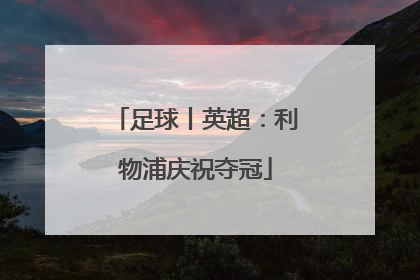 足球丨英超：利物浦庆祝夺冠