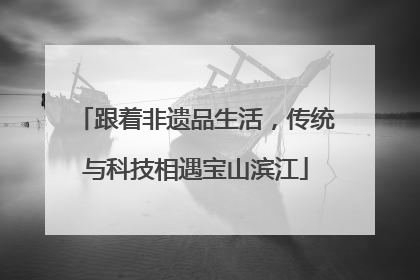 跟着非遗品生活，传统与科技相遇宝山滨江