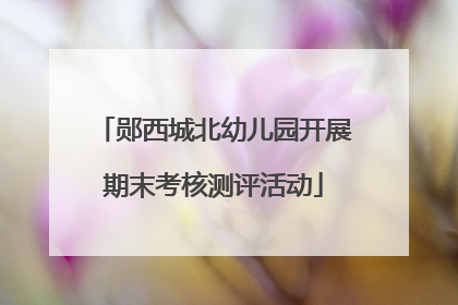 郧西城北幼儿园开展期末考核测评活动