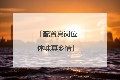 配置真岗位 体味真乡情