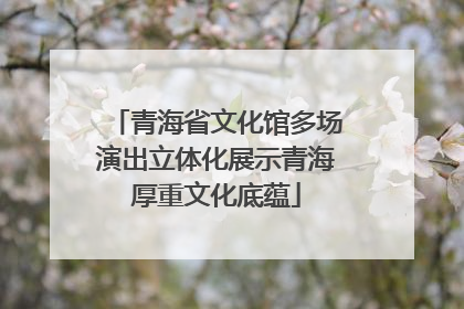 青海省文化馆多场演出立体化展示青海厚重文化底蕴